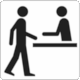 BS 8501 Public Information Symbol No 7032: Reception