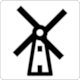 BS 8501 Public Information Symbol No 8052: Windmill