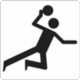 BS 8501 Public Information Symbol No 9027: Handball