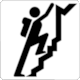 BSI 8501 Public Information Symbol No 9043: Rock Climbing