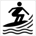 BS 8501 Public Information Symbol No 9059: Surfing