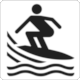 BS 8501 Public Information Symbol No 9059: Surfing