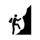 Symbol Sign TAD-11: Mountaineering, Rock Climbing (Brazil, Montanhismo)