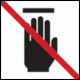 Hora page 154, CNIS: Pictogram No Touching