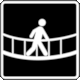 Pictogram IT4-10 Simple Suspension Bridge / Rope Bridge (Puente Colgante) from Ecuador