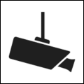 ISO 7001 Public Information Symbol PI BP 008: Surveillance Camera