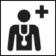 ISO 7001 Public Information Symbol PI PF 044: Health Care Center or Doctor