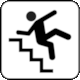 U.S. National Park Service Map Symbol: Slippery Steps