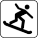 NPS Map Symbol, Recreation (Winter): Snowboarding