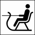 NORM A 3011 Public Information Symbol No 99: Sleigh (Pferdeschlitten)