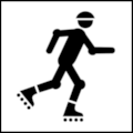 NORM A 3011 Public Information Symbol No 153: Inline Skating