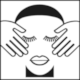 NORM A 3011 Public Information Symbol No 162: Beauty Salon (Kosmetiksalon)