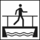 NORM A 3011 Public Information Symbol No 169: Footbridge (Steg)