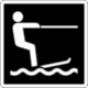 Parks Canada Pictogram Code 6-4-205: Water-skiing
