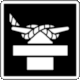 Parks Canada Guidance and Information Symbols, Pictogram No 6-4-219: Boat Tie-up