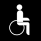 Pictogram No 24: Disabled (Discapacitados). Argentina Sealtica Turstica Nacional 2006, by Cnovas Eduardo