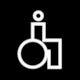 Takahashi page 22, Pictogram No 20: Toilet for Disabled. The Royal Coin Cabinet, Stockholm. Design: Gabor Palotai