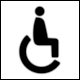 CHUV, Lausanne, Pictogram: Toilets for Handicapped (toilettes pour handicaps) by integral ruedi baur zrich