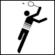 Summer Olympics Seoul 1988, Pictogram Proposal: Badminton by Buyong Hwang