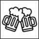Pictogram Beer, Toasting by Turac Novruzova