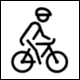�le-de-France mobilit�s Pictogram No 0040029: Cyclist (Cycliste)