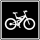 Pictogram SI-11: Bicycle Lane or Road (Via para ciclistas) from Colombia 2015