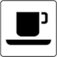 Italian Traffic Sign FIGURA II 174 ART. 125: Coffee Shop (Bar)