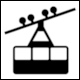 Traffic Sign Symbol CE20a for Cable Car Station (Gare de tlphrique) from France