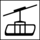 Map Symbol Cable Car (Seilbahn Zugspitze) from Garmisch Partenkirchen Piste Map
