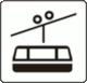 Italian Traffic Sign FIGURA II 229 ART. 125 FUNIVIA (Cable Car)