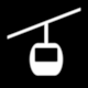 St Moritz - Corviglia Ski Area Piste Map: Pictogram Gondola Lift (Gondelbahn, Cabinovia)