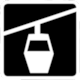 Pictogram Gondola Lift (Kabinenbahn, Bergwelt Hahnenkamm Reutte)