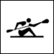 Abdullah & Hbner page 69, Summer Olympics Tokyo 1964: Pictogram Canoe