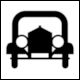 Road Sign 6a: Automobile (Detail from 6a: Fahrverbot fr mehrspurige Kraftfahrzeuge)