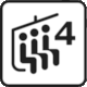 Crans Montana Piste Map: Pictogram Chairlift (T�l�si�ge, Sesselbahn, Seggiovia)