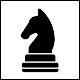 Chess Piece Knight, Black from omgsymbol.com