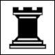 No 265C: Chess Piece Rook, Black from Unicode Standard, Version 17.0