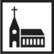 Achensee Piste Map, Map Symbol: Church (Kirche)