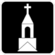 Pictogram Pict-68: Religious Sanctuary (Sanctuaire religieux) from Qubec