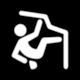 Pictogram Bouldering (Bouldern), Tourismusverband Naturparkregion Reutte