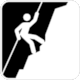 Pictogram No Picto-91: Rock Climbing and and Canyoning (Escalade ou canyonisme) from Qubec