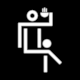 Takahashi page 22, Pictogram No 38: Cafe. The Royal Coin Cabinet, Stockholm. Design: Gabor Palotai