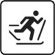 Crans Montana Piste Map: Pictogram Cross-country Skiing (Ski de fond, Langlauf, Sci di fondo)