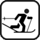Verbier Piste Map: Pictogram Cross-country Skiing (Ski de fond)