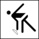 Otl Aicher Pictogram No 688: Bavarian Curling (Eisstockschieen)