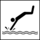 SIS Pictogram PI SF 008: Diving (Dykning)