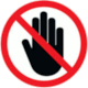 Do Not Touch Sign (Banner House)