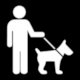 Pictogram No 1ENM1162: Dogs must be leashed by SignOnline