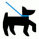 Pictogram: Dogs On Leash (Hunde an der Leine)
