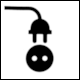 Modley & Myers page 115, Swedish Standard Recreation Symbols (SSRS): Pictogram for Electric Outlet